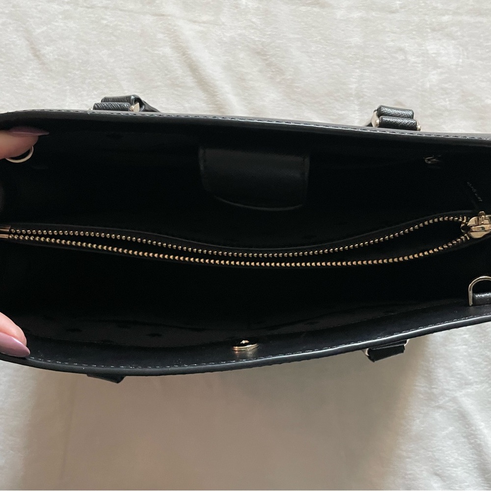 New Kate Spade Addie Black Leather Hand or Shoulder Bag with Removable Strap - Picture 4 of 12